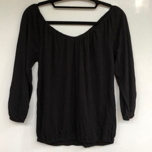 Black 3/4 sleeve super soft shirt